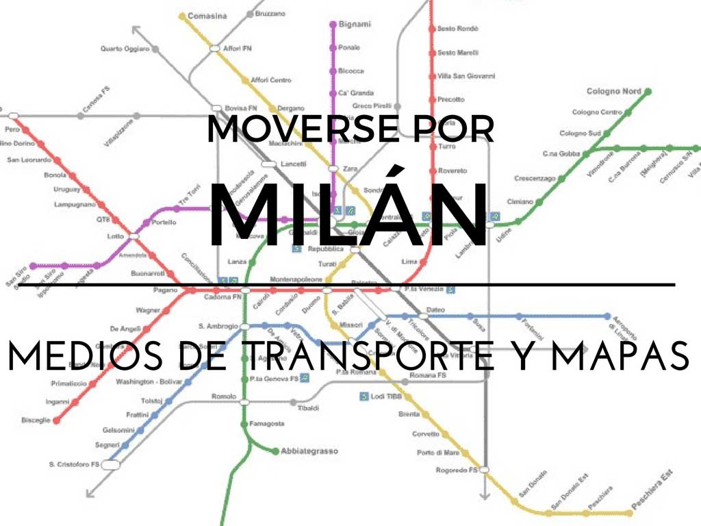 moverse por Milán