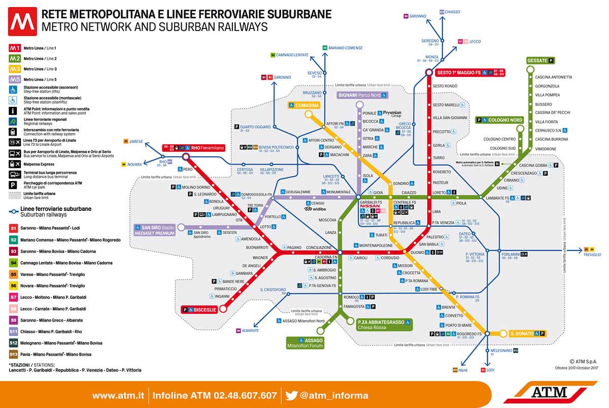 metro Milano mappa
