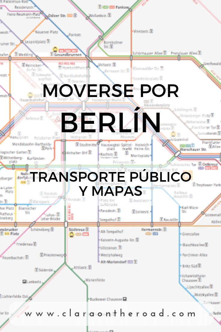 Moverse por Berlín transporte público y mapas